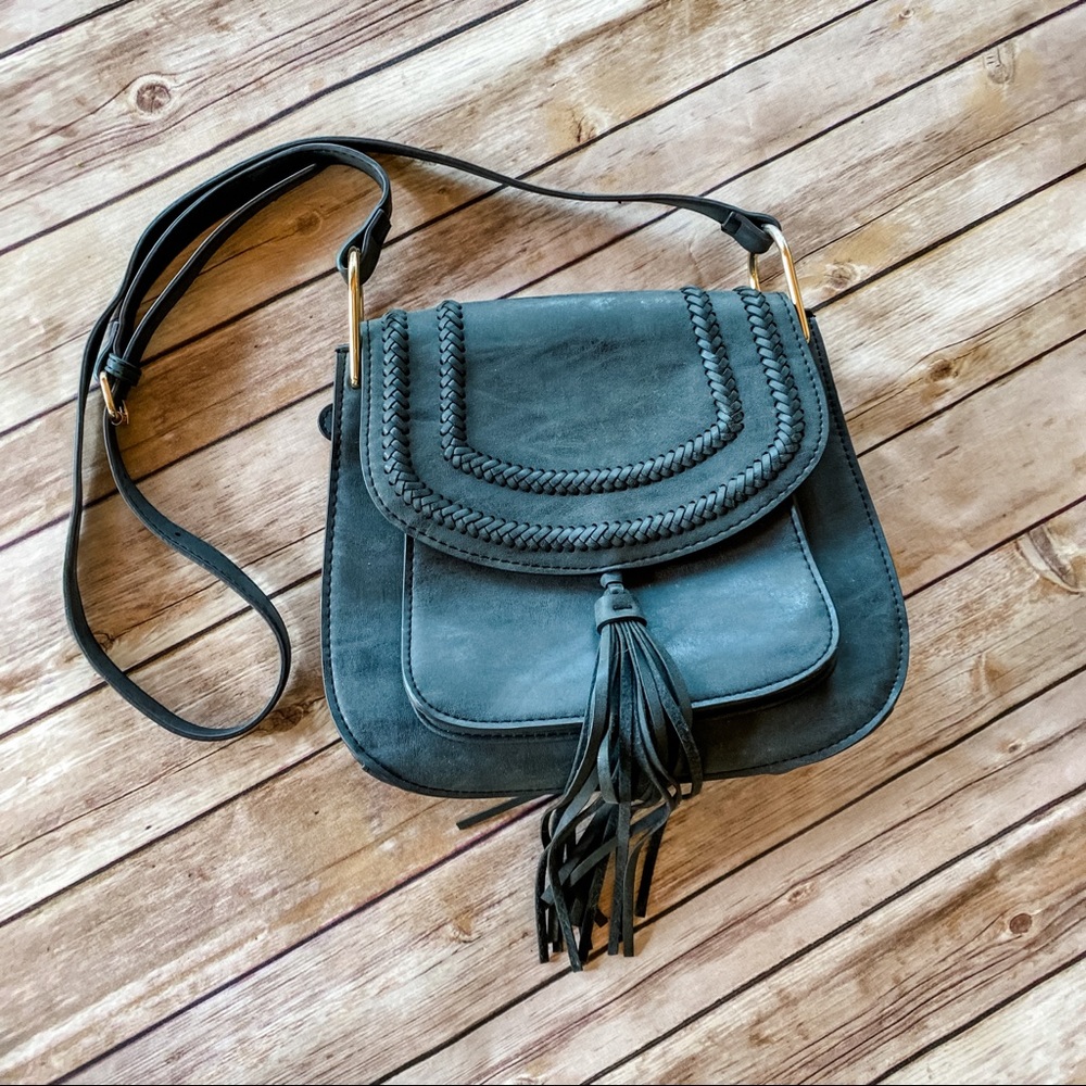 Franco Sarto Faux Suede Crossbody